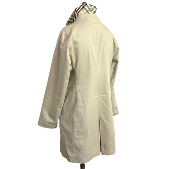 🛑 Burberry Straight Mid-Length Light Trench Coat - 6/Small - Picture 11 of 14